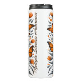 Personalisiertes Bewusstsein für Multiple Sklerose Thermosbecher (Rückseite)