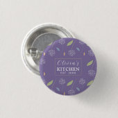 Personalisiertes, bezauberndes Blumenmuster Button (Vorne & Hinten)