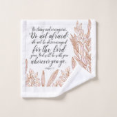 Personalisiertes Bibelverse-Bath-Handtuch-Set Badhandtuch Set (Waschlappen)