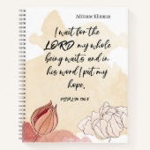 Personalisiertes Bibelverse-KunstNotebook Notizblock (Vorderseite)