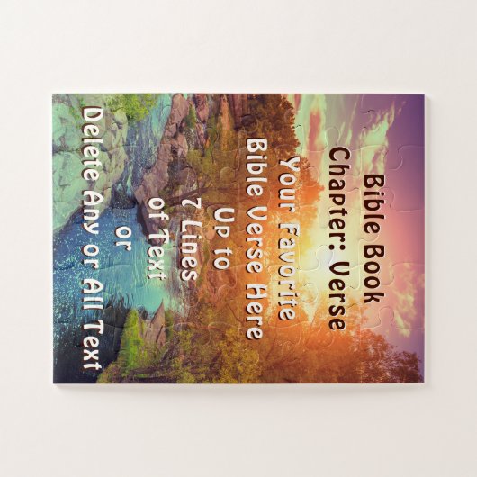 Personalisiertes Bibelverse-Puzzle für Erwachsene  Puzzle (Horizontal)