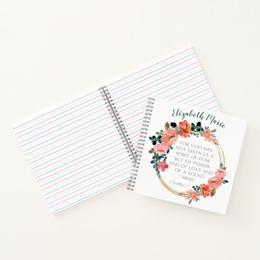 Personalisiertes Bibelversionen-Notebook Notizblock (Innenseite)