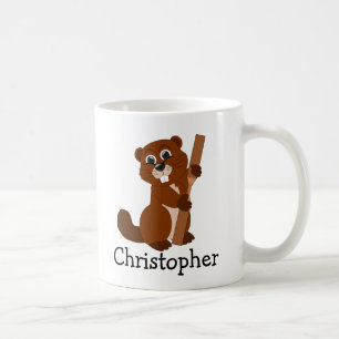 Personalisiertes Biber-Design Kaffeetasse