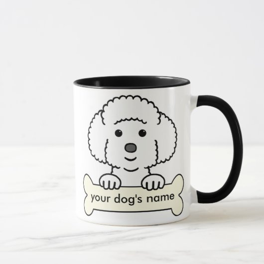 Personalisiertes Bichon Frise Tasse (Rechts)