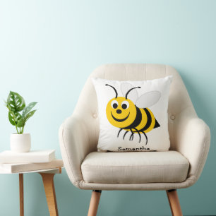 Personalisiertes Bienen-Design Kissen