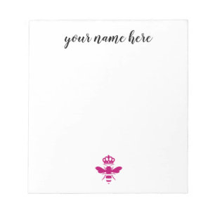 Personalisiertes Bienenkommentar Notizblock