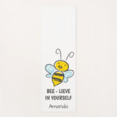 Personalisiertes Bienenleben in Ihrer Fitness Yogamatte (Vorderseite)