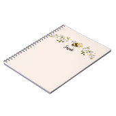 Personalisiertes Bienenname-Journal Notizblock (Linke Seite)