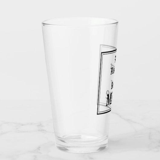 Personalisiertes Bier "BIER MINE" Glas (Rechts)