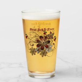Personalisiertes Bier-Blumenglas zum Vater Glas