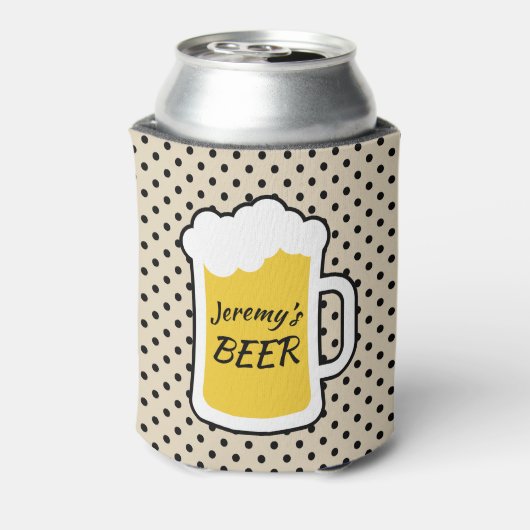 Personalisiertes Bier Dosenkühler (Kanne Rückseite)