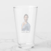 Personalisiertes Bier Glas (Rückseite)