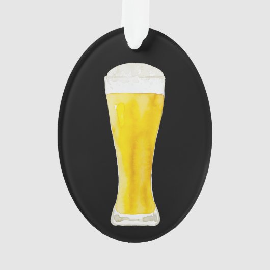 Personalisiertes Bier-Ornament Ornament (Rückseite)