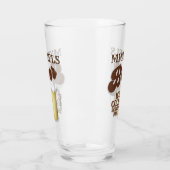 Personalisiertes Bier Retro-Glas Glas (Links)