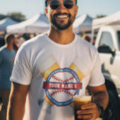 Personalisiertes Bier und Baseball T-Shirt