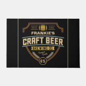 Personalisiertes Bieretikett Brauunternehmen Bar Fußmatte (Vorderseite)