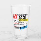 Personalisiertes Bierglas Glas (Vorderseite)