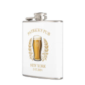 Personalisiertes Bierglas mit Individuelle Name Flachmann (Links)