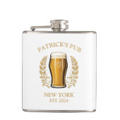 Personalisiertes Bierglas mit Individuelle Name Flachmann (Vorderseite)