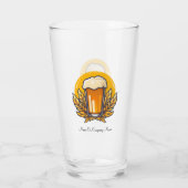 Personalisiertes Bierglas mit Name Glas (Rückseite)