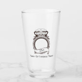 Personalisiertes Bierglas mit Name Glas (Vorderseite)