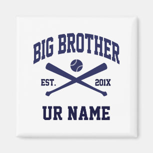 Personalisiertes Big Brother Baseball T-Shirt Magnet
