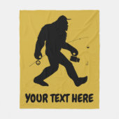 Personalisiertes Bigfoot Sasquatch Angellotsen Fleecedecke (Vorderseite)