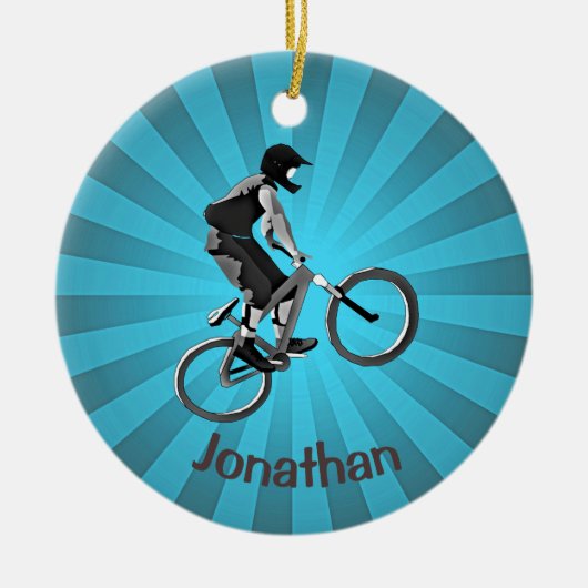 Personalisiertes Bike-Ornament Keramik Ornament (Vorne)