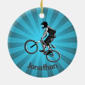 Personalisiertes Bike-Ornament Keramik Ornament (Hinten)