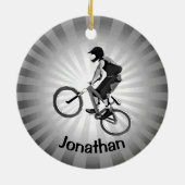 Personalisiertes Bike-Ornament Keramik Ornament (Hinten)