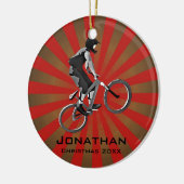 Personalisiertes Bike-Ornament Keramik Ornament (Links)