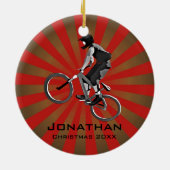Personalisiertes Bike-Ornament Keramik Ornament (Hinten)