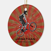 Personalisiertes Bike-Ornament Keramik Ornament (Links)