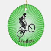 Personalisiertes Bike-Ornament Keramik Ornament (Links)