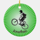 Personalisiertes Bike-Ornament Keramik Ornament (Hinten)