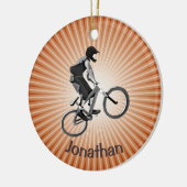 Personalisiertes Bike-Ornament Keramik Ornament (Links)