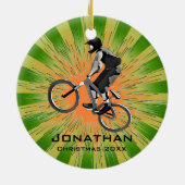 Personalisiertes Bike-Ornament Keramik Ornament (Hinten)