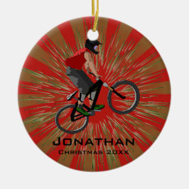 Personalisiertes Bike-Ornament Keramikornament