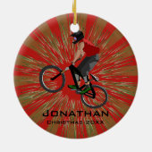 Personalisiertes Bike-Ornament Keramikornament (Hinten)