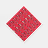 Personalisiertes Bike Thema geteerte Grafik Geburt Serviette (Ecke)