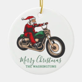 Personalisiertes Bike Weihnachten Keramik Ornament