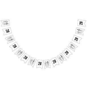 Personalisiertes Biker Couple Wedding Jubiläum Wimpelkette