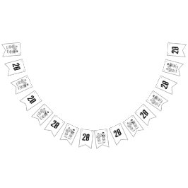 Personalisiertes Biker Couple Wedding Jubiläum Wimpelkette