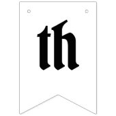 Personalisiertes Biker Couple Wedding Jubiläum Wimpelkette (Dritte Fahne)