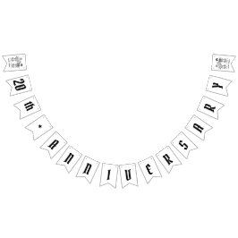 Personalisiertes Biker Couple Wedding Jubiläum Wimpelkette