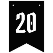 Personalisiertes Biker Couple Wedding Jubiläum Wimpelkette (Zweite Fahne)