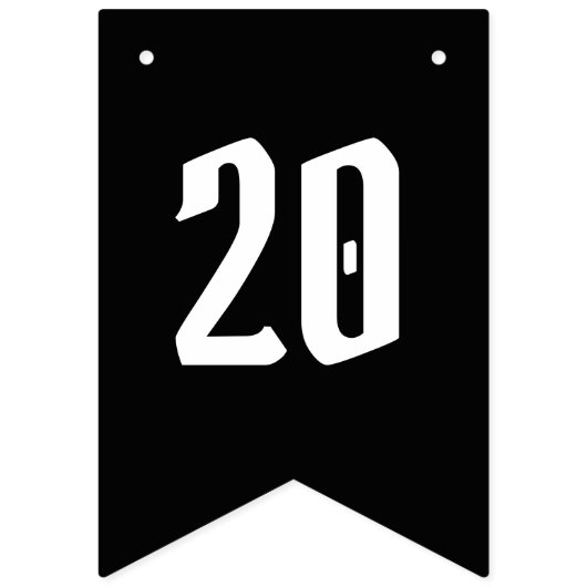 Personalisiertes Biker Couple Wedding Jubiläum Wimpelkette (Zweite Fahne)