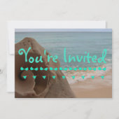 Personalisiertes Bikini Beach Thema | Pool-Party Einladung (Vorderseite)