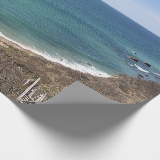 Personalisiertes Bild eines benutzerdefinierten Fo Geschenkpapier (Ecke)