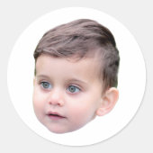 Personalisiertes Bild-Foto für benutzerdefinierte Runder Aufkleber (Vorderseite)